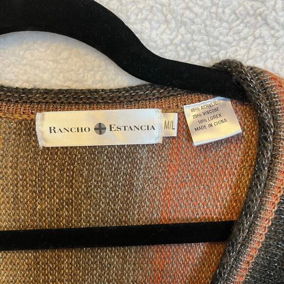 RANCHO ESTANCIA size M/L dolman sleeves rounded bottom - Picture 1 of 8